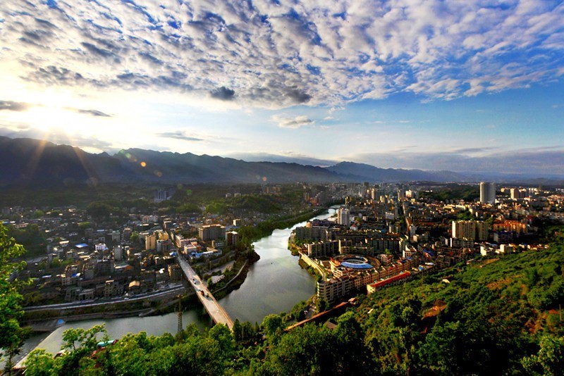 enshi city downtown